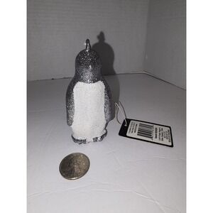 Plastic‎ Glitter Penguin Christmas Tree Ornament
